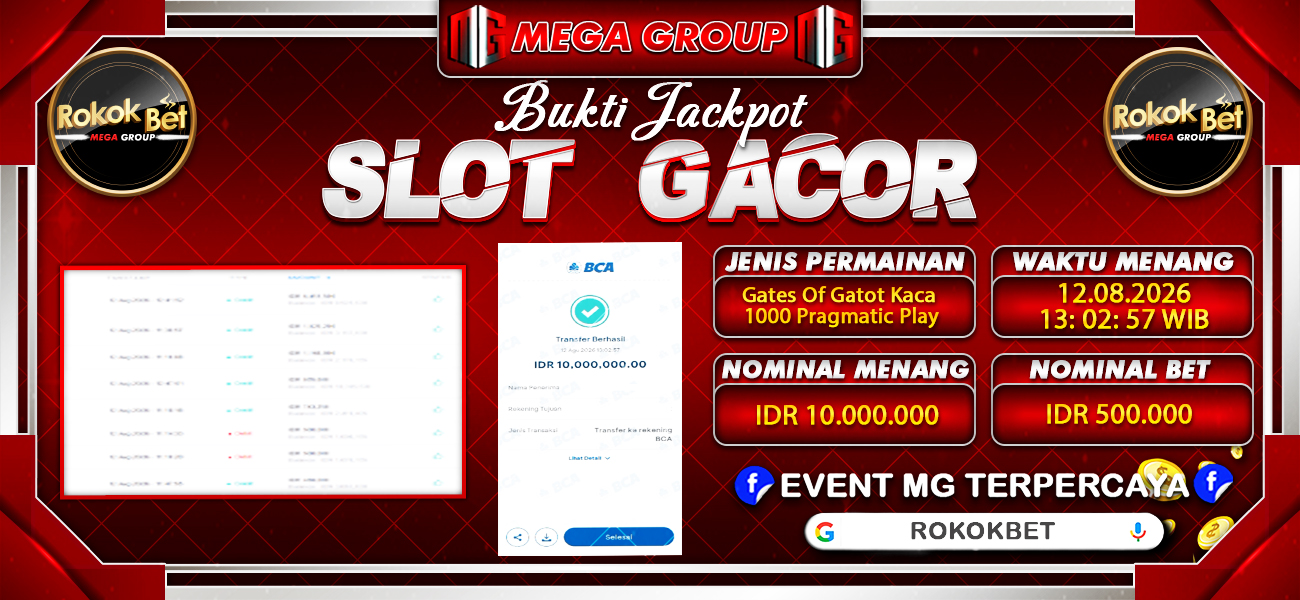 Bukti JP situs Rokokbet hari Rabu, 12 Agustus 2026